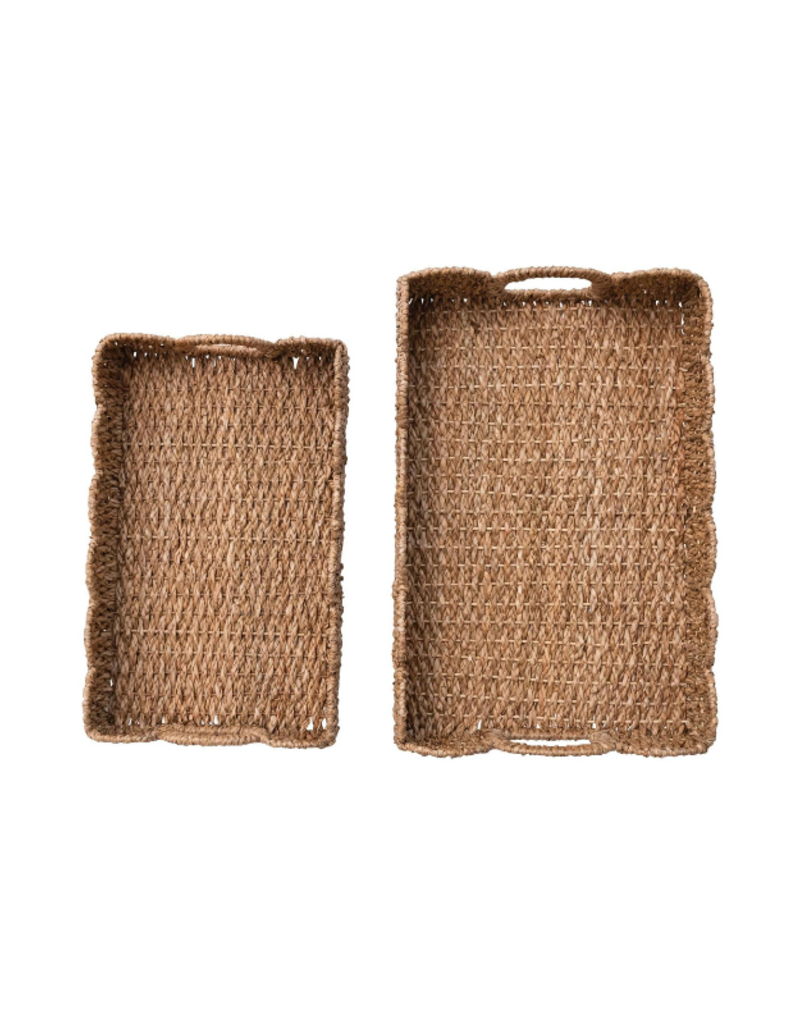 Creative Co-Op Braided Bankuan Tray Small