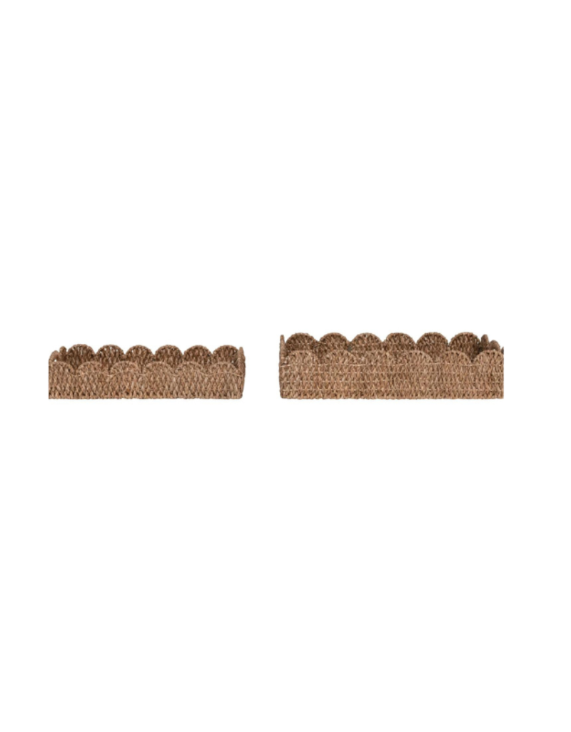 Creative Co-Op Braided Bankuan Tray Small
