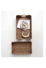 Creative Co-Op Braided Bankuan Tray Small