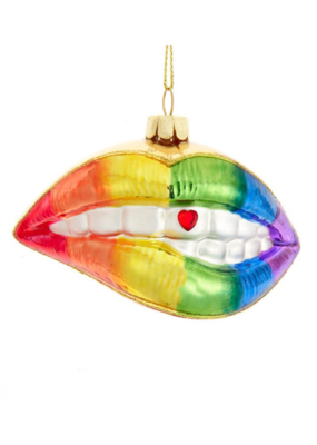 Pride Lips Ornament by Noble Gems