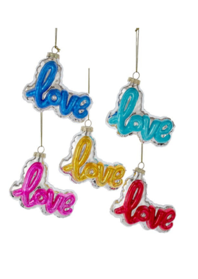 Love Word Balloon Ornament