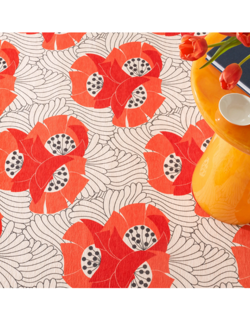 Dash & Albert Dash & Albert Machine Washable Japanese Poppy Rug 3x5