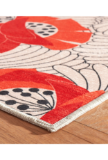 Dash & Albert Dash & Albert Machine Washable Japanese Poppy Rug 3x5