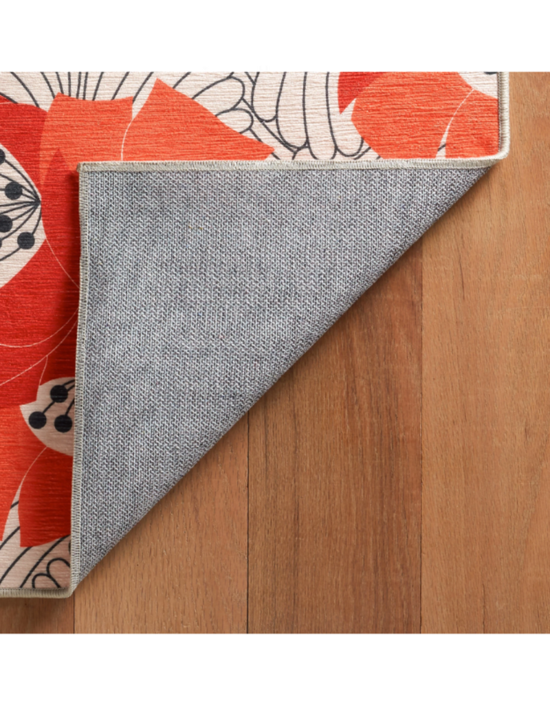 Dash & Albert Dash & Albert Machine Washable Japanese Poppy Rug 3x5