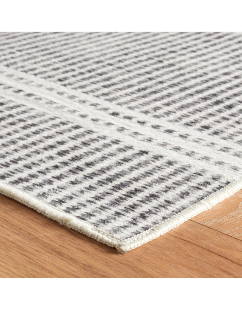 Dash & Albert Dash & Albert Machine Washable Malta Grey Rug 2x3