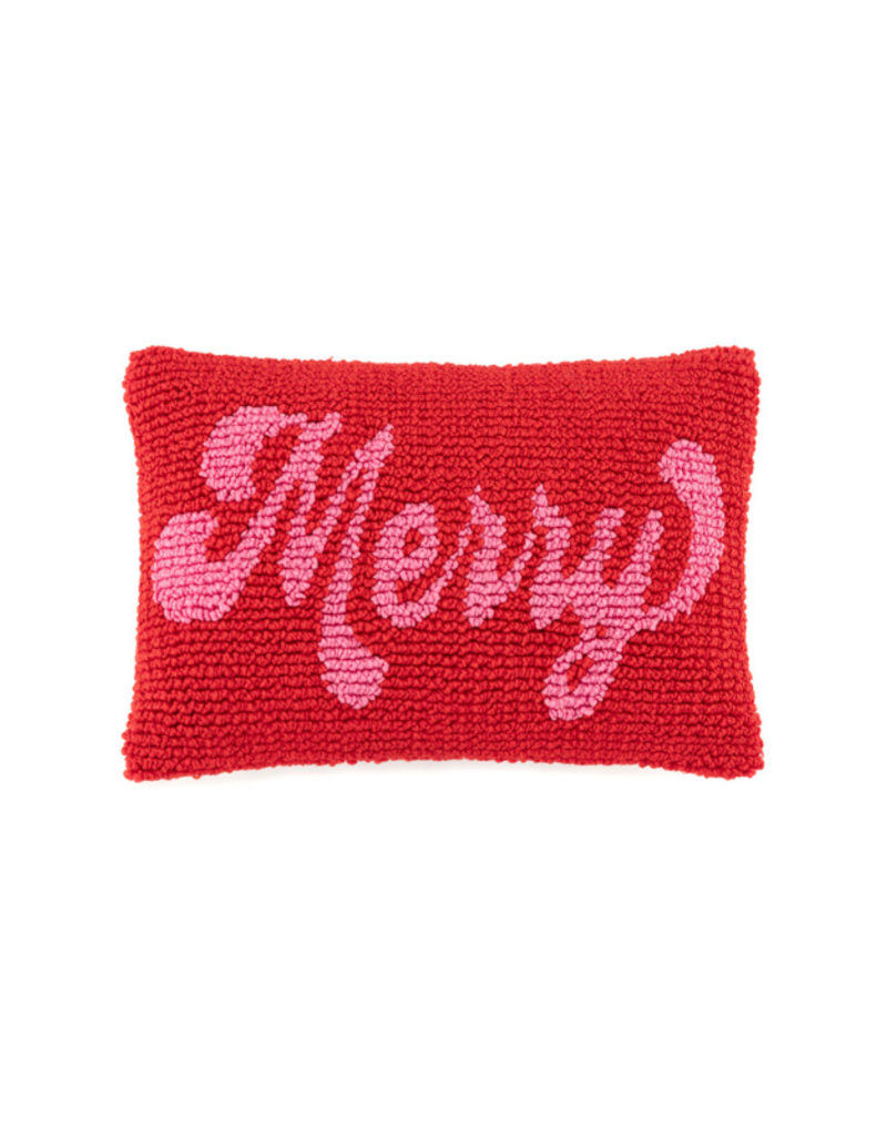 Red merry pillow deals