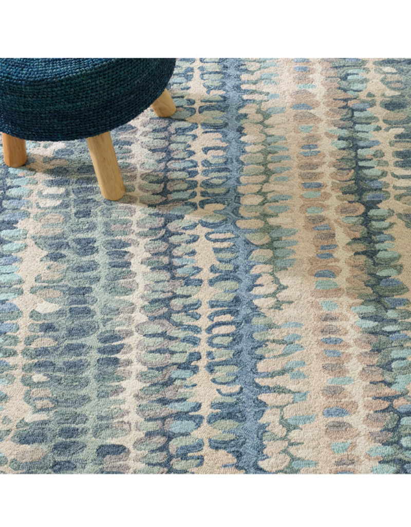 Dash & Albert Dash & Albert Wool Rug in Paint Chip Blue 2x3