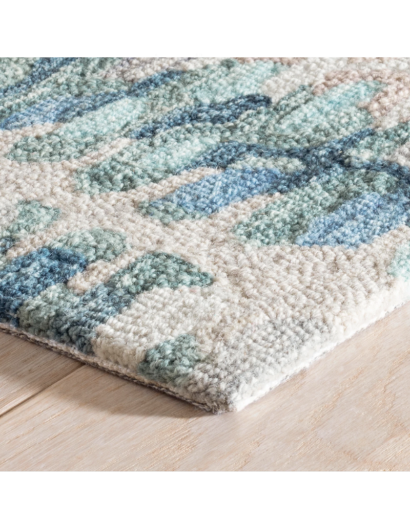 Dash & Albert Dash & Albert Wool Rug in Paint Chip Blue 2x3