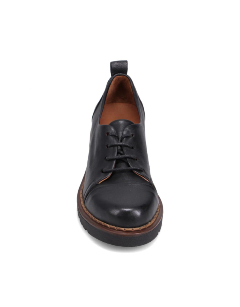 Bueno LAST ONE - SIZE 37 - Nicole Leather Loafer with Laces in Black by Bueno