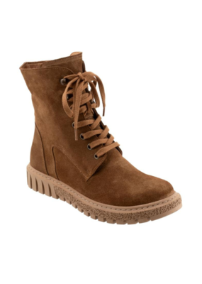 Bueno LAST ONE - SIZE 38 - Scarlett Suede Boot with Laces in Tobacco by Bueno