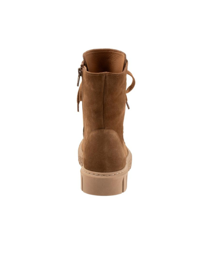 Bueno LAST ONE - SIZE 38 - Scarlett Suede Boot with Laces in Tobacco by Bueno