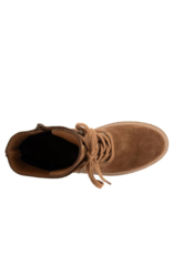 Bueno LAST ONE - SIZE 38 - Scarlett Suede Boot with Laces in Tobacco by Bueno
