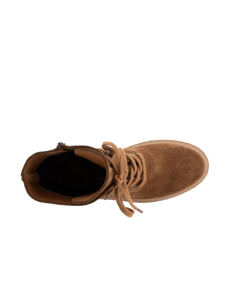 Bueno LAST ONE - SIZE 38 - Scarlett Suede Boot with Laces in Tobacco by Bueno