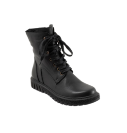 Bueno LAST ONE - SIZE 36 - Scarlett Leather Boot with Laces in Black by Bueno