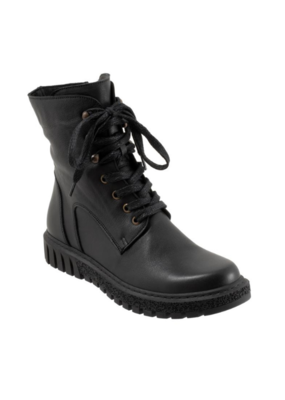 Bueno LAST ONE - SIZE 36 - Scarlett Leather Boot with Laces in Black by Bueno