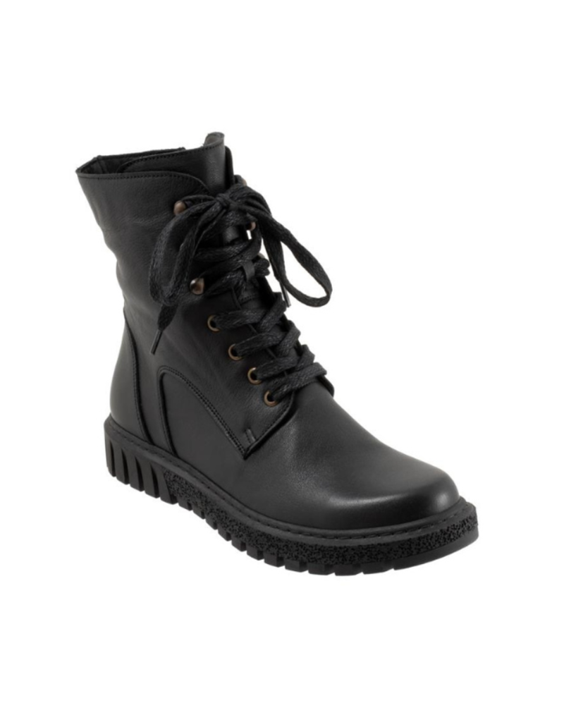 Bueno LAST ONE - SIZE 36 - Scarlett Leather Boot with Laces in Black by Bueno