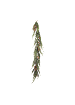 Cedar Garland with Pinecones