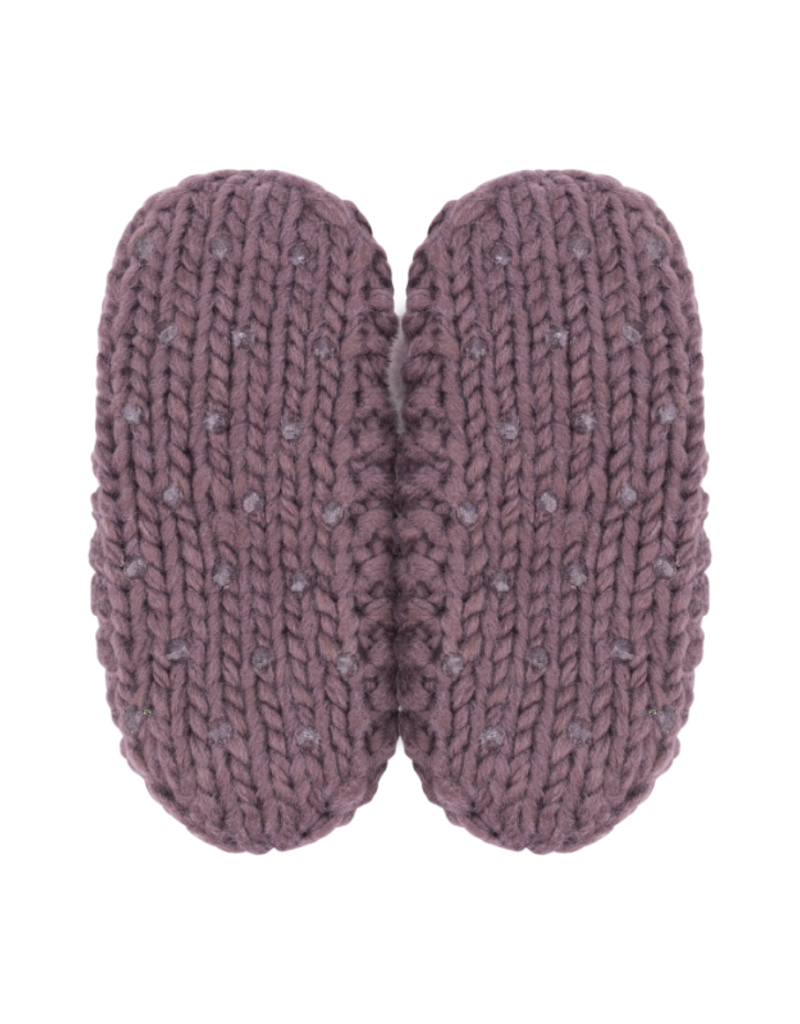 Popcorn Pom Ballerina Slipper in Purple by Lemon