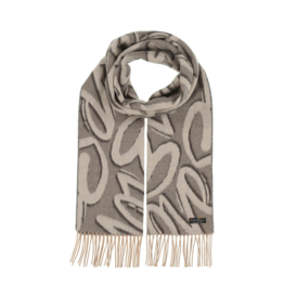 Fraas Cashmink Scarf in Lots of Love Grey by Fraas