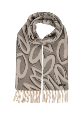 v. Fraas Cashmink Scarf in Lots of Love Grey by Fraas