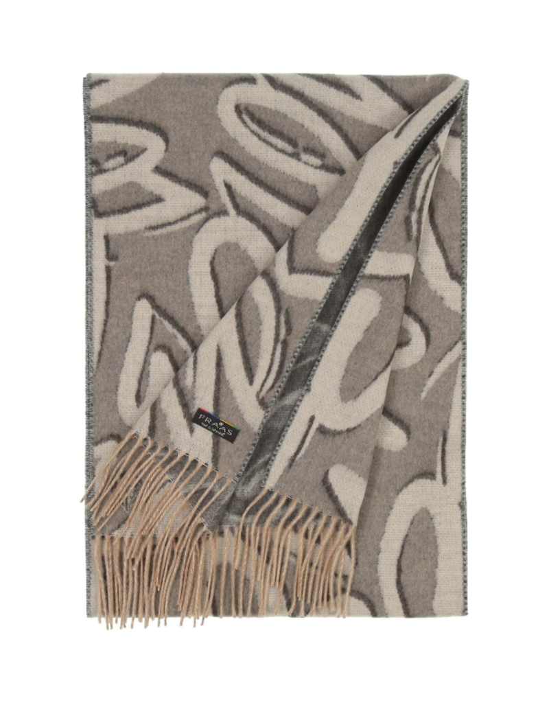 Fraas Cashmink Scarf in Lots of Love Grey by Fraas