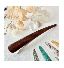 Pika & Bear Ibis Extended Bird Beak Burgundy Hair Claw by Pika & Bear