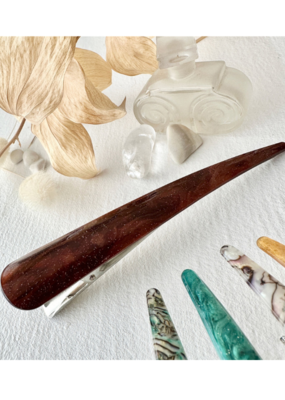 Pika & Bear Ibis Extended Bird Beak Burgundy Hair Claw by Pika & Bear