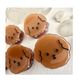 Pika & Bear Speck Mini Dog Brown Hair Claw by Pika & Bear
