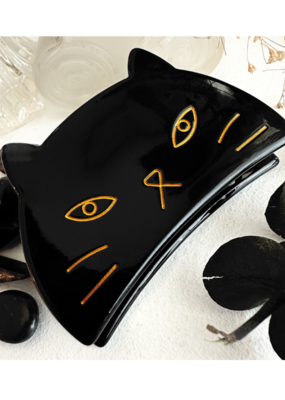 Pika & Bear Miser Grumpy Cat Black Hair Claw by Pika & Bear