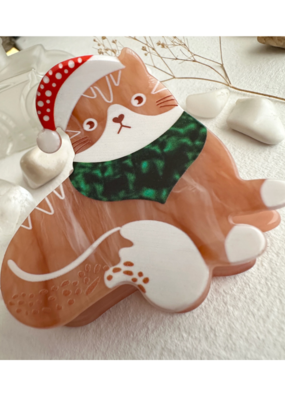 Pika & Bear Gingerbread Festive Cat Hair Claw by Pika & Bear