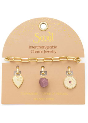 Scout Interchangeable Charm Bracelet in Healing/Gold by Scout
