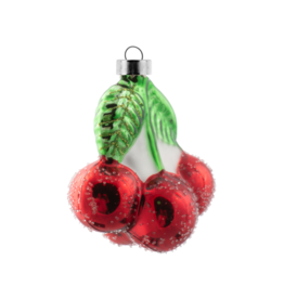 Cherries Mercury Glass Ornament