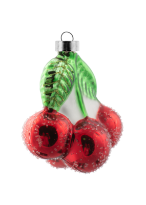 Cherries Mercury Glass Ornament