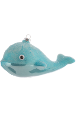 Blue Whale Glass Ornament