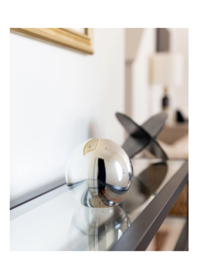 Everlasting Candle Co Neva Vase in Silver Metallic by Everlasting Candle Co.