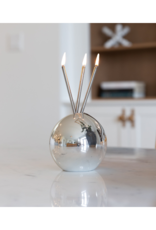 Everlasting Candle Co Neva Vase in Silver Metallic by Everlasting Candle Co.