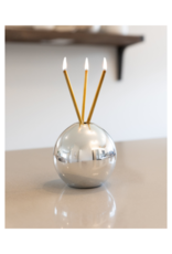 Everlasting Candle Co Neva Vase in Silver Metallic by Everlasting Candle Co.