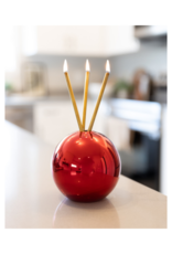 Everlasting Candle Co Neva Vase in Red Metallic by Everlasting Candle Co.