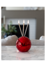 Everlasting Candle Co Neva Vase in Red Metallic by Everlasting Candle Co.