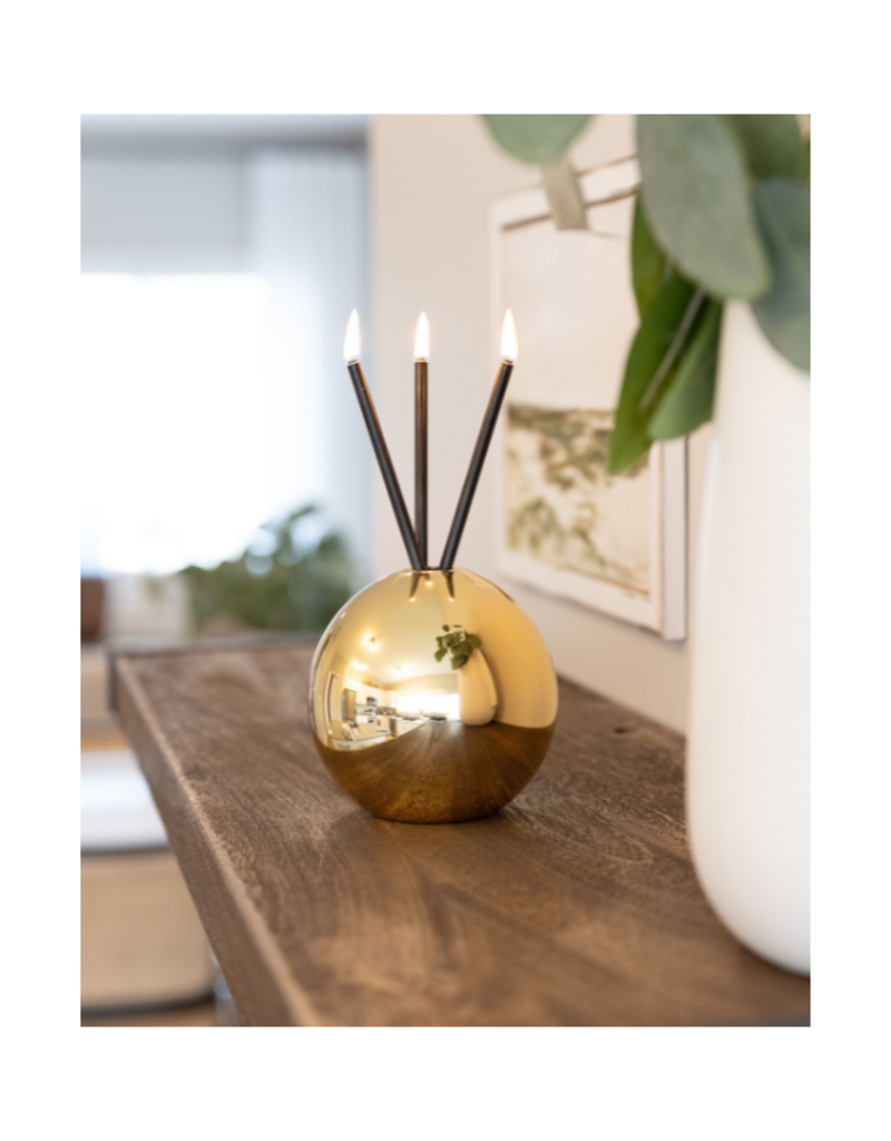 Everlasting Candle Co Neva Vase in Gold Metallic by Everlasting Candle Co.