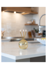 Everlasting Candle Co Neva Vase in Gold Metallic by Everlasting Candle Co.
