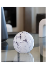 Everlasting Candle Co Neva Vase in White Marble by Everlasting Candle Co.