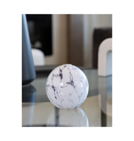 Everlasting Candle Co Neva Vase in White Marble by Everlasting Candle Co.