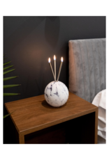 Everlasting Candle Co Neva Vase in White Marble by Everlasting Candle Co.