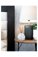 Everlasting Candle Co Neva Vase in White Marble by Everlasting Candle Co.
