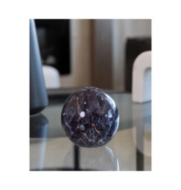 Everlasting Candle Co Neva Vase in Charcoal Marble by Everlasting Candle Co.
