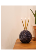 Everlasting Candle Co Neva Vase in Charcoal Marble by Everlasting Candle Co.