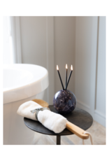 Everlasting Candle Co Neva Vase in Charcoal Marble by Everlasting Candle Co.