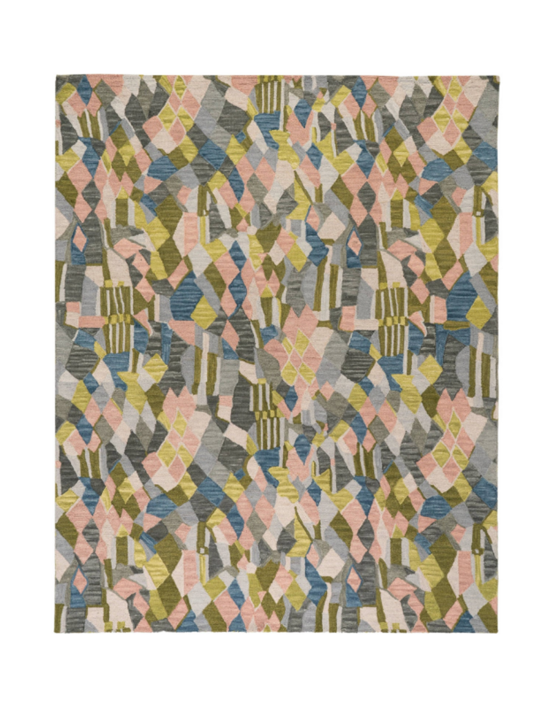 Dash & Albert Dash & Albert Hooked Wool Rug in Deer Leap Coral 2x3