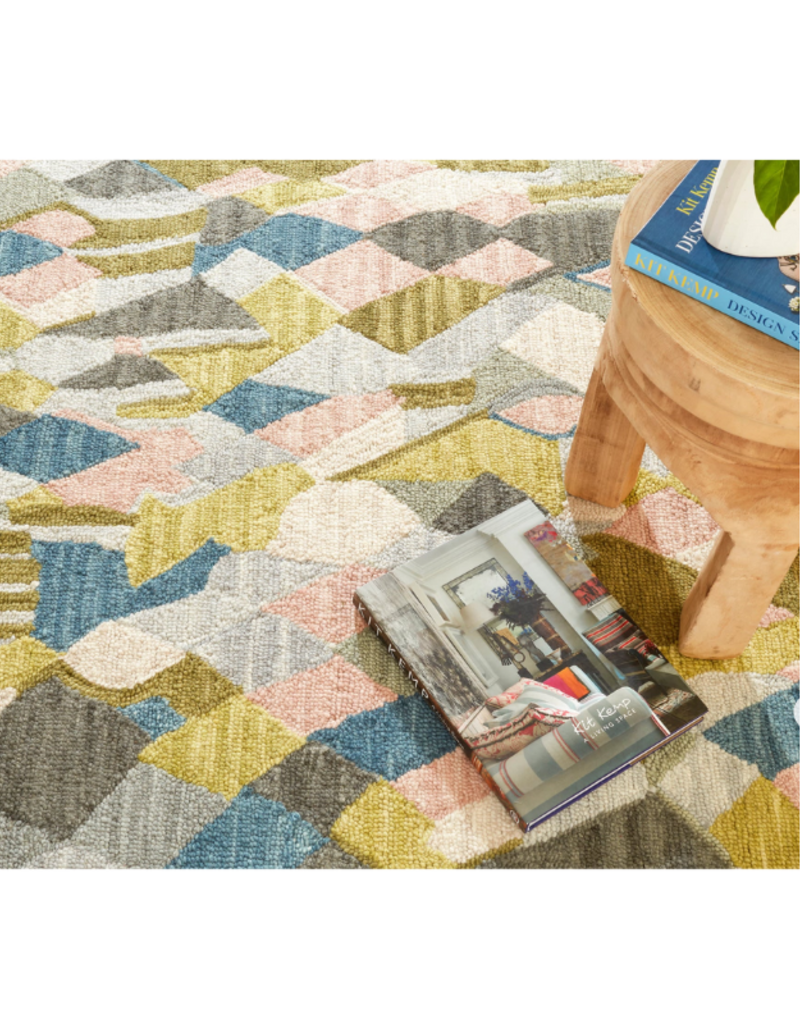 Dash & Albert Dash & Albert Hooked Wool Rug in Deer Leap Coral 2x3
